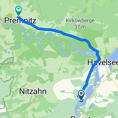 An der Lutze, Milower Land nach Ernst-Thälmann-Straße, Premnitz