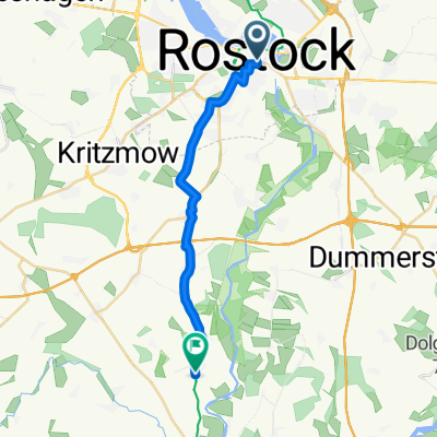 Steinstraße, Rostock to Schwaaner Landstraße, Benitz