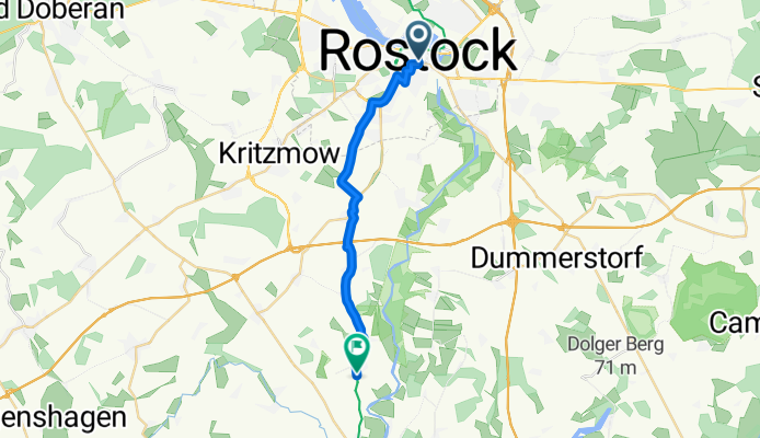 Steinstraße, Rostock to Schwaaner Landstraße, Benitz