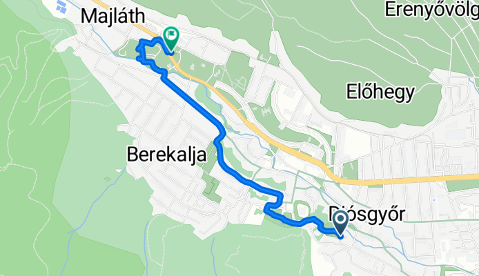 Haller György utca, Miskolc - Hegyalja út, Miskolc