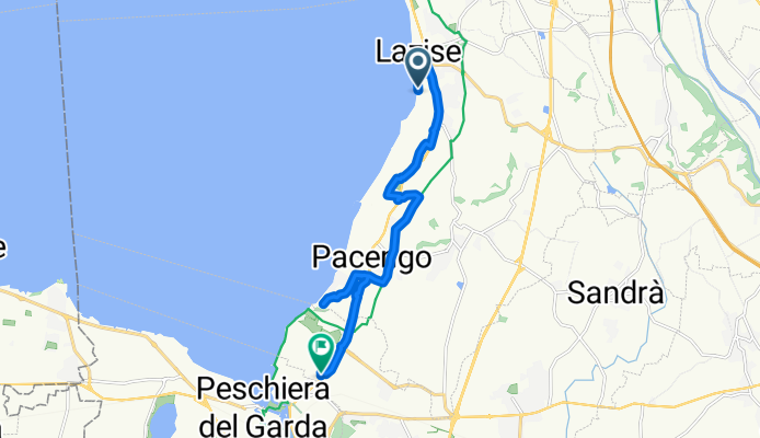 Lazise nach Via Gardesana, Castelnuovo del Garda