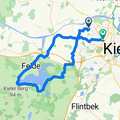 Steinberg, Kiel nach Eckernförder Straße, Kronshagen