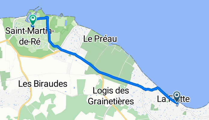 Cours Félix Faure, La Flotte à Rue Baron de Chantal, Saint-Martin-de-Ré