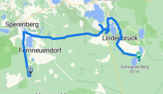 Zum Königsgraben, Am Mellensee nach Amselpfad, Zossen