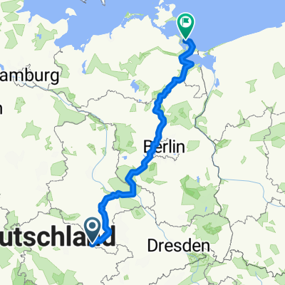 Erfurt an die Ostsee