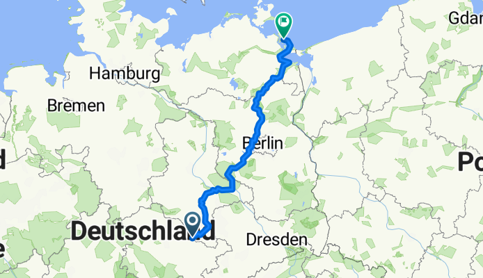 Erfurt an die Ostsee