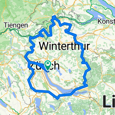 Route in Zürich
