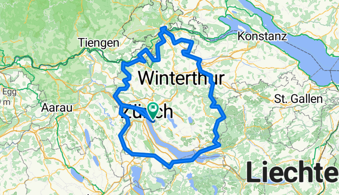 Route in Zürich