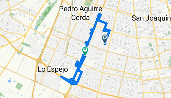 Ruta desde Primera Transversal