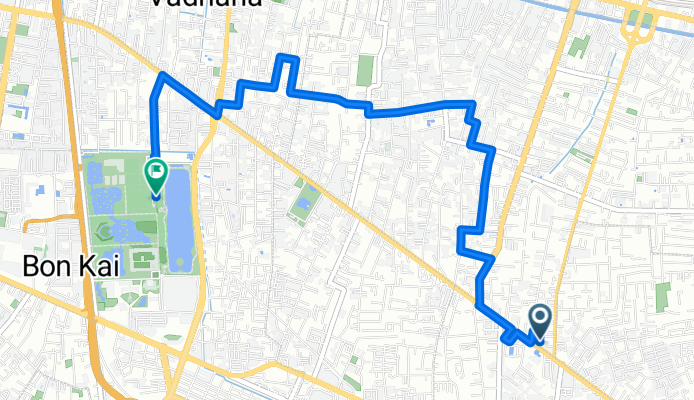 Soi Sukhumvit 63, Vadhana District to Khlong Toei, Khlong Toei District