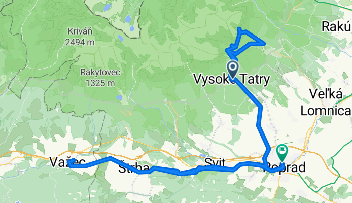 bicyklom na/zo Skalnatého plesa  - Hrebienok - Tatranská Lomnica-Skalnaté pleso - Hrebienok 