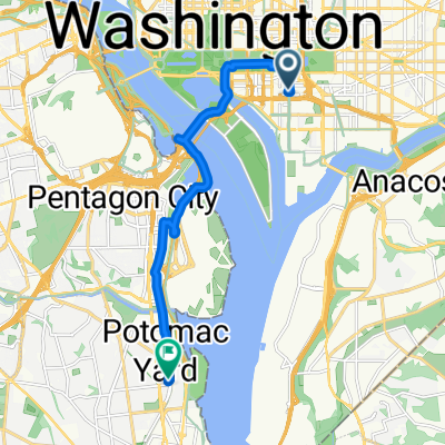 E St SW, Washington to Annie Rose Ave, Alexandria