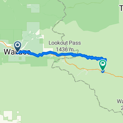 Bank St, Wallace to Silver Creek Rd, Saltese