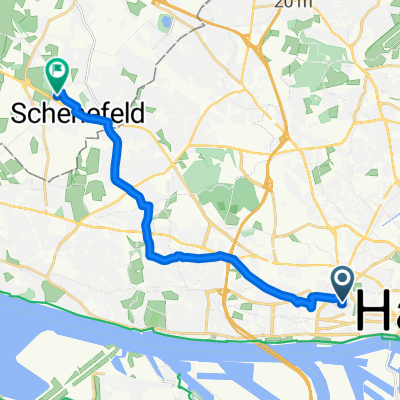 Hospitalstraße, Hamburg nach Achter de Weiden, Schenefeld