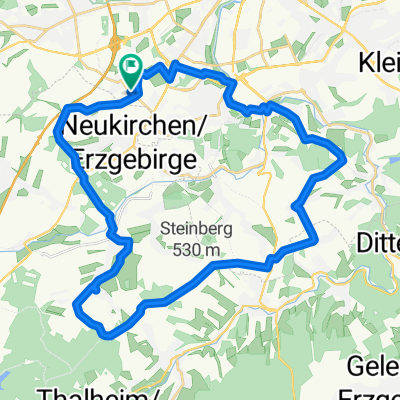 Eisenweg und Pfarrhübel ohne Einsiedel