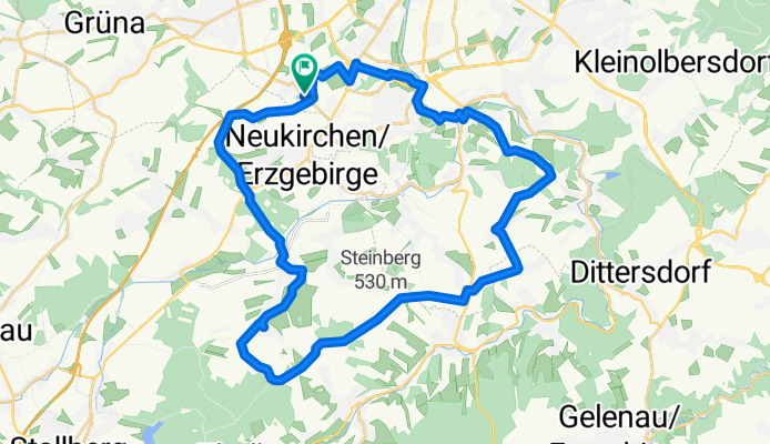 Eisenweg und Pfarrhübel ohne Einsiedel