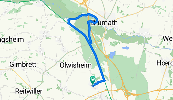 Rue du Général de Gaulle, Eckwersheim to Rue du Général de Gaulle, Eckwersheim