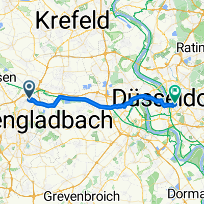 Von Mönchengladbach bis Düsseldorf