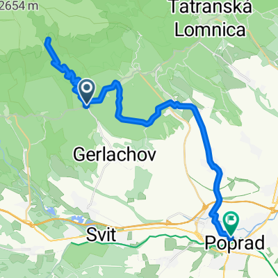 Tatranská Polianka - Sliezský dom- Nová  Lesná-Veľký Slavkov  -Poprad Zruby - Poprad