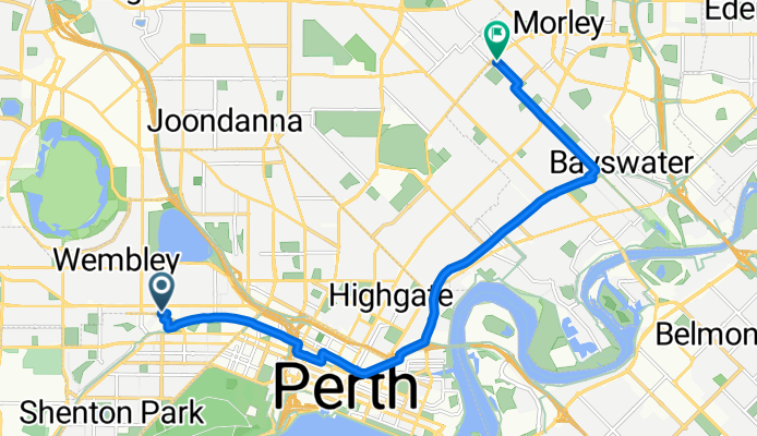 Salvado Rd, Wembley to Kennedy Rd, Morley