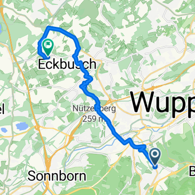 Jägerhofstraße, Wuppertal nach Zum Löh, Wuppertal