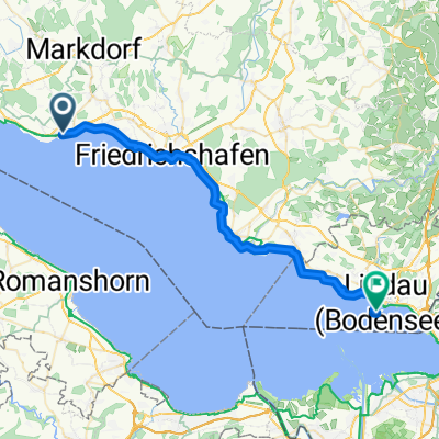 Kniebachweg, Immenstaad am Bodensee nach Schafgasse, Lindau (Bodensee)