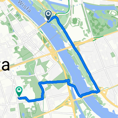 most Świętokrzyski, Warszawa do al Ujazdowskie, Warszawa