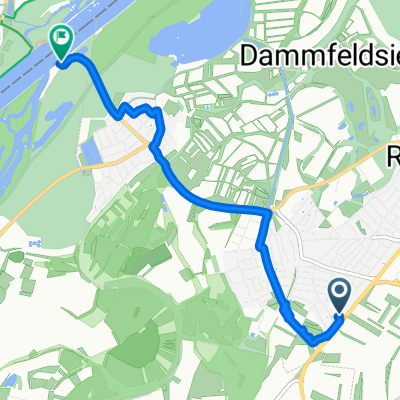 Bickesheimer Straße, Rheinstetten to L 566, Au am Rhein