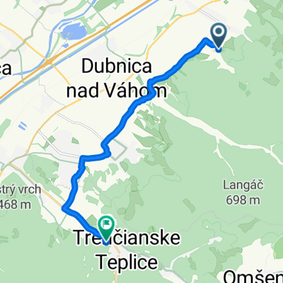Pri Vlečke II, Dubnica nad Váhom až Štvrť SNP, Trenčianske Teplice