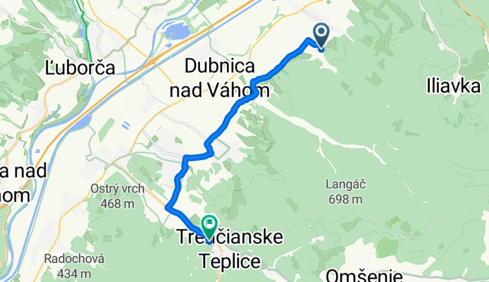 Pri Vlečke II, Dubnica nad Váhom až Štvrť SNP, Trenčianske Teplice