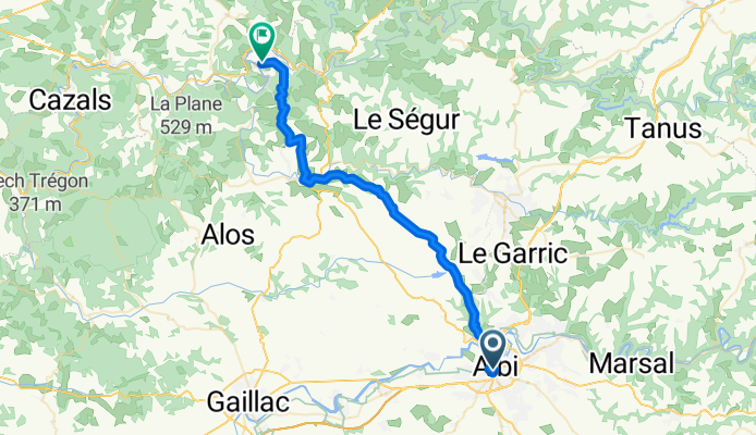 Rue de l'Ort en Salvy nach D9