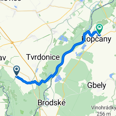 Nová, Lanžhot až Kopčany