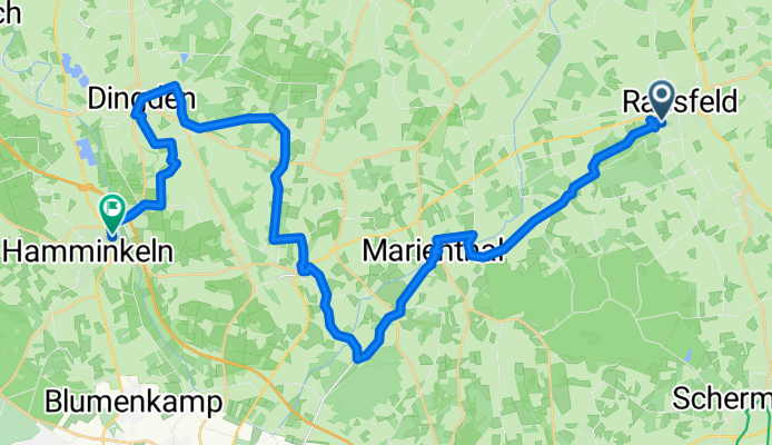 Südring, Raesfeld nach Güterstraße, Hamminkeln