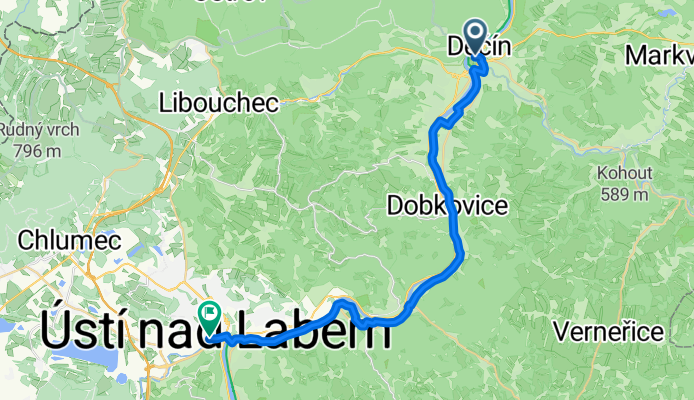 Decin to Usti nad Labern