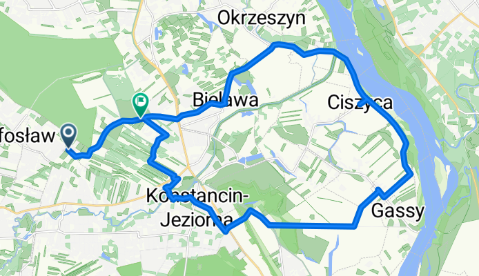 Przylaszczki, Józefosław do Powiat warszawa