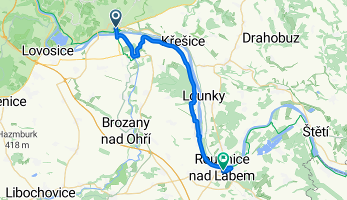 Litomerice to Roudnice Castle