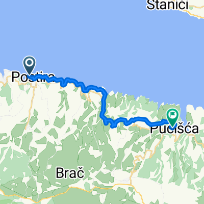 From Postira to Pučišća