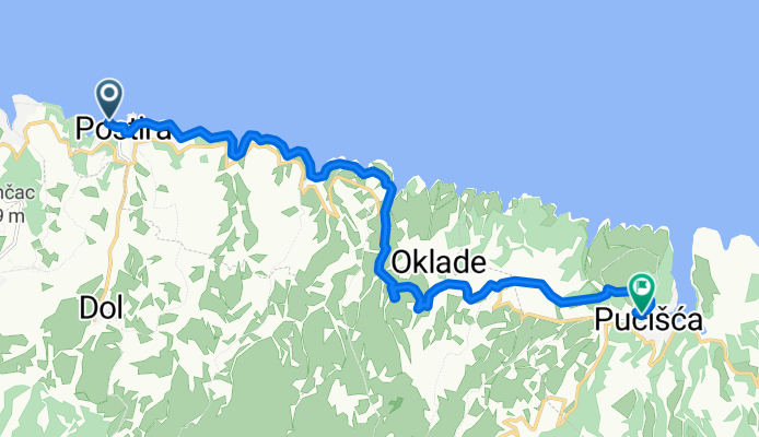 From Postira to Pučišća