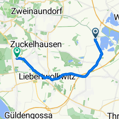 Dorfstraße, Leipzig nach Hafisweg, Leipzig