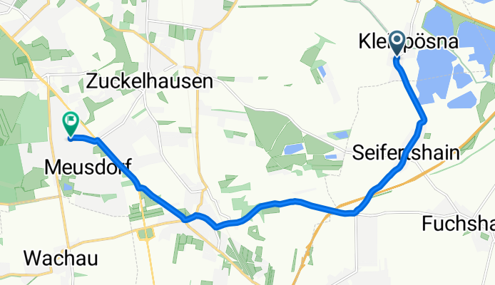 Dorfstraße, Leipzig nach Hafisweg, Leipzig