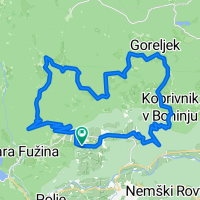 Kolesarski izlet na Uskovnico in mimo Zajamnikov do Goreljka