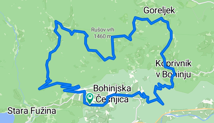 Kolesarski izlet na Uskovnico in mimo Zajamnikov do Goreljka