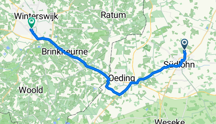 Wienkamp Rechts, Südlohn nach Dingstraat, Winterswijk