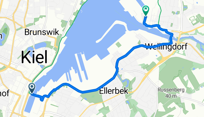 Sophienblatt nach Ostuferhafen