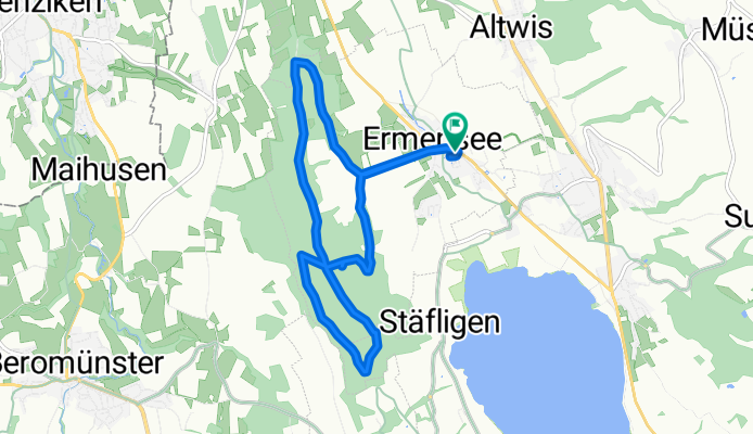 Schulhausstrasse, Ermensee nach Schulhausstrasse, Ermensee