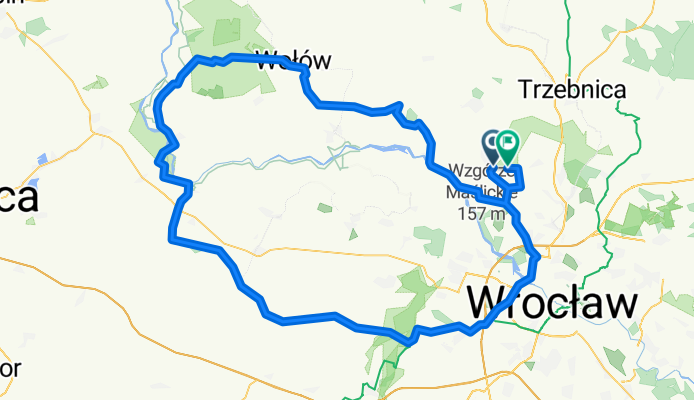 Pętla Wrocław - Lubiąż rowerem