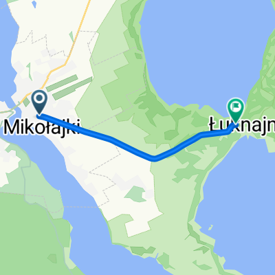 J Kajki, Mikołajki do Łuknajno, Mikołajki