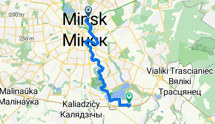 маршрут из проспект Машерова