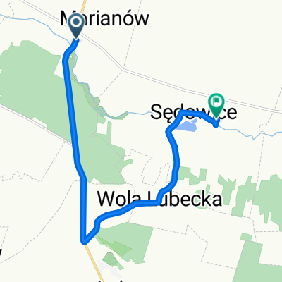50.518, 20.324 do 50.505, 20.360