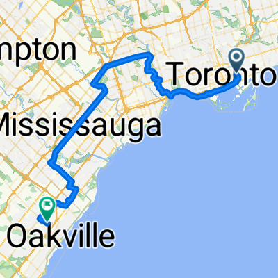 Shuter St, Toronto to White Oaks Blvd, Oakville